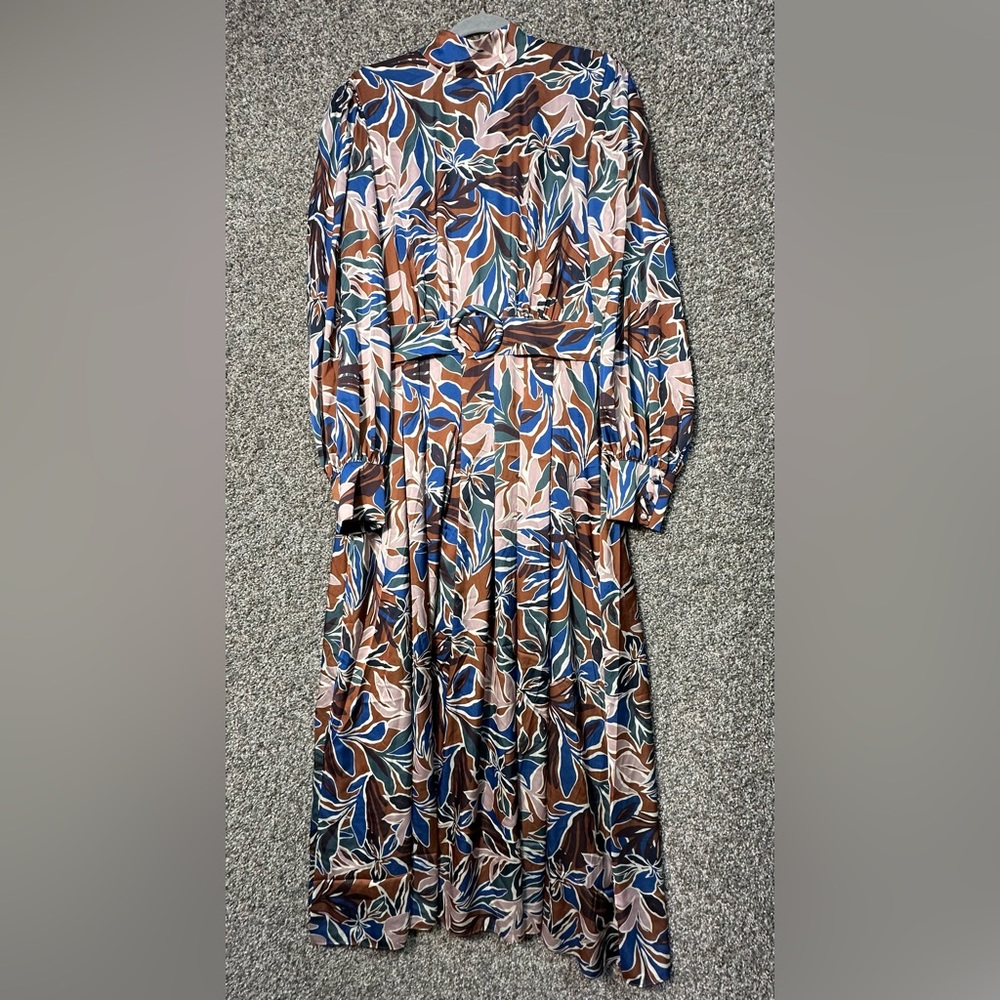 NWT Alexia Admore Safiya Long Sleeve Belted Fit & Flare Dress Size 14 - Picture 4 of 7